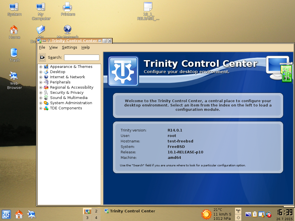 Trinity R14.0.1 Desktop on FreeBSD