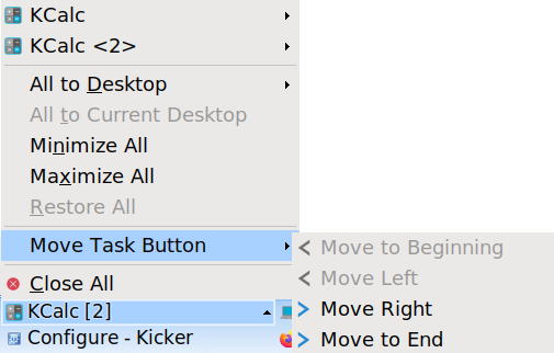 Taskbar move button